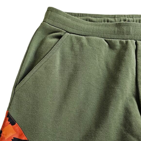 MCM Jogger Men's Size Medium Camo Sweatpants  Orange Green Made in Italy - Picture 4 of 16